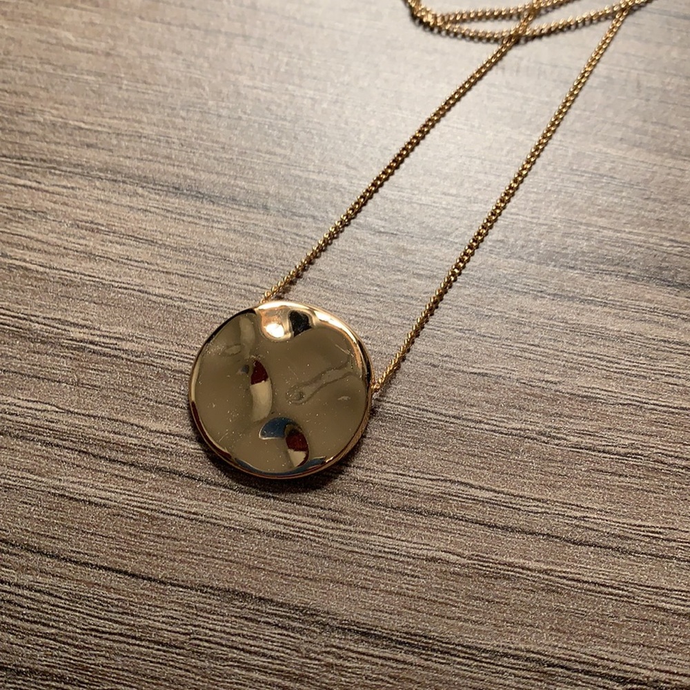 NWOT Long Gold Coin Pendant Necklace